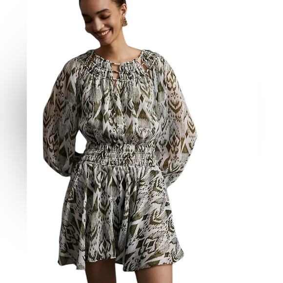 Misa Los Angeles Dresses & Skirts - Misa Los Angeles Mercy Mini Dress S NWT Boho Goddess Easter Ikat Fairy Ethereal